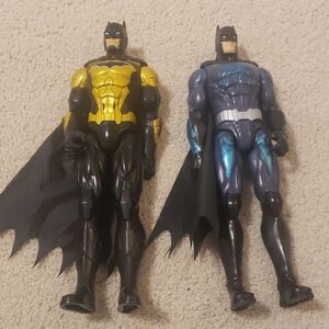 Batman Action Figures - Black and Yellow, Blue and Black